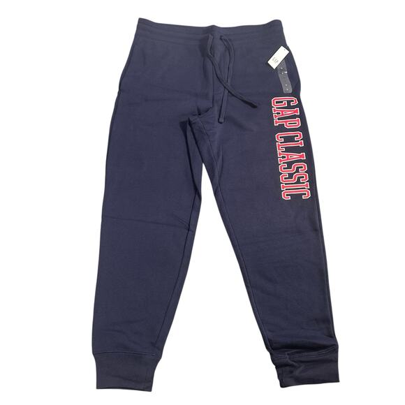 Gap Men's Classic Jogger Sweatpants Navy Pants Size L - Picture 2 of 7